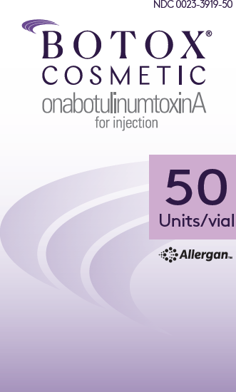 Botox cosmetics 50 units Allergan 