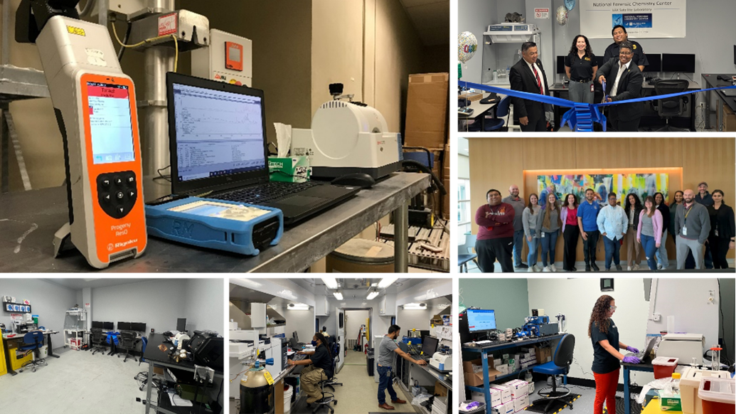 A collage of photos from the FDA satellite laboratories