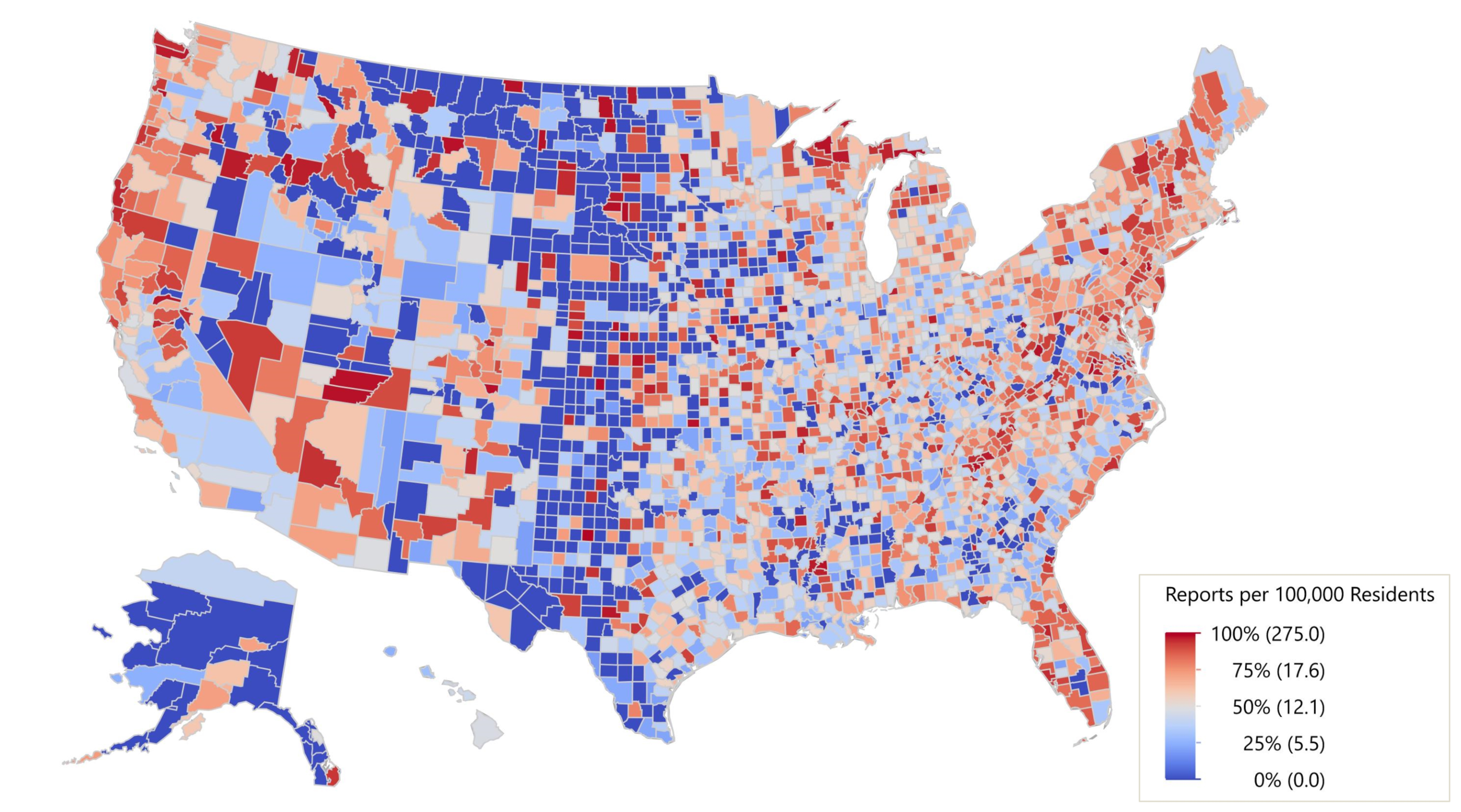 Adverse Event Reporting System U.S. Map (2011-2015)