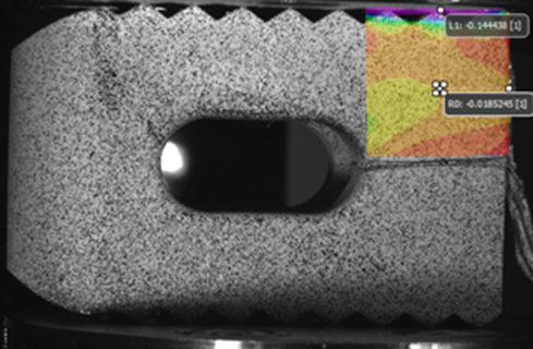 Measuring strain with Digital Image Correlation (DIC)