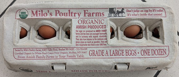 Milo’s Poultry Farms Eggs