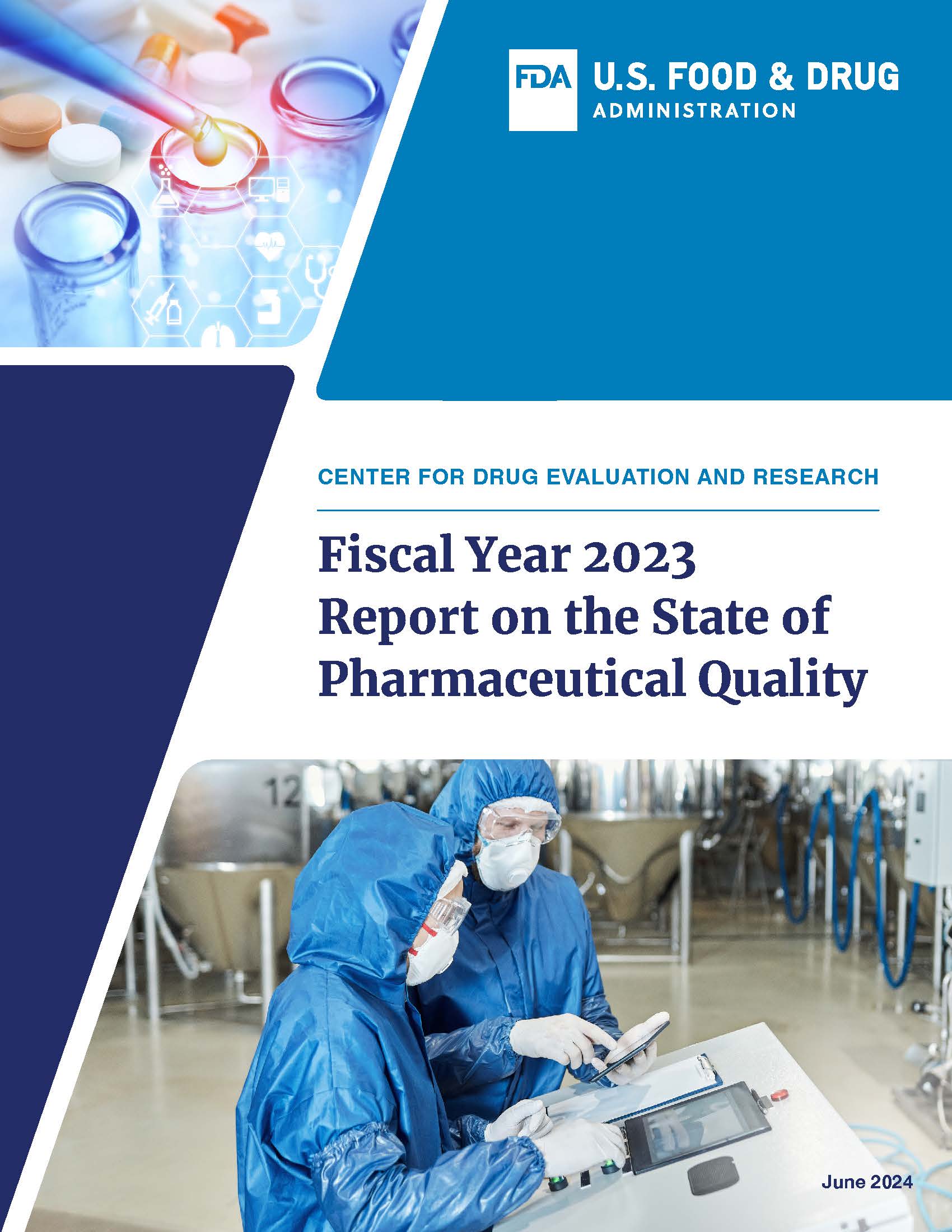 Fiscal Year 2023 Report on the State of Pharmaceutical Quality Cover Image