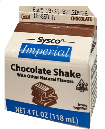 Sysco Imperial Chocolate Shake 4oz