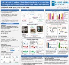 Poster - A Practical Lock-Mass Calibrant Introduction Method for Improved Mass Accuracy and Reduced False Positive Identifications in Non-Targeted Analyses