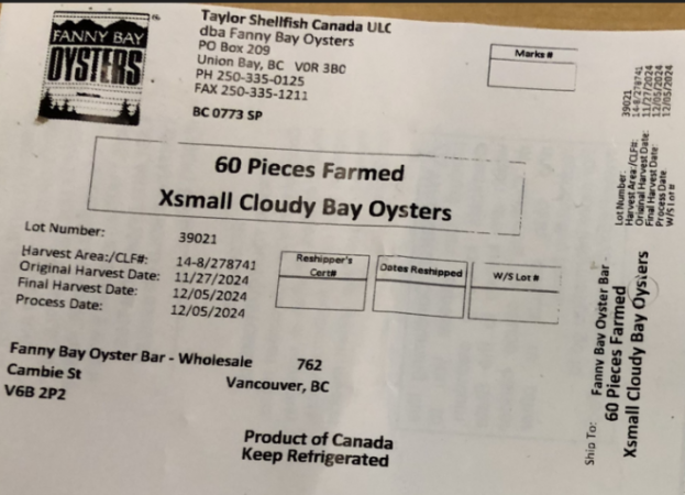 Fanny Bay Oysters - Xsmall Cloudy Bay Oysters