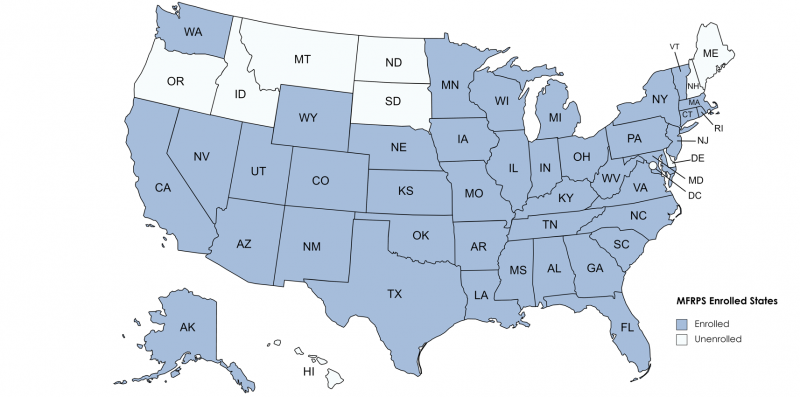 Manufactured Food Regulatory Program Standards (MFRPS) - States Enrolled