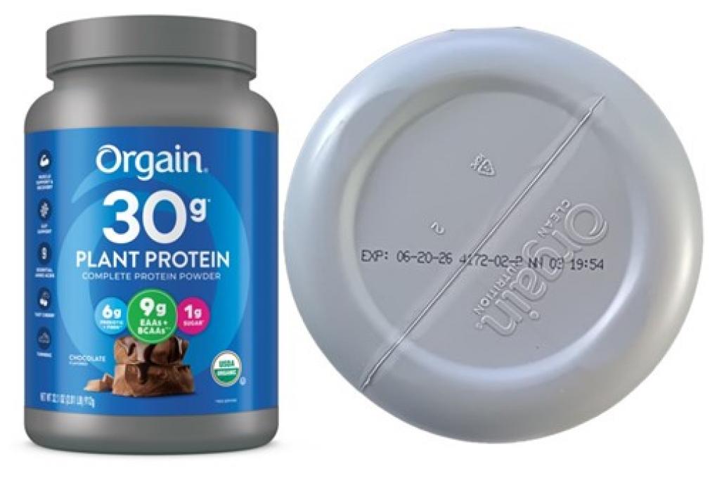 recalled Orgain plant protein powder