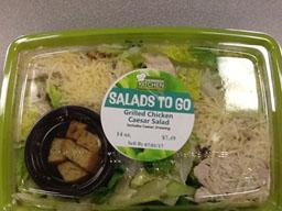 "Photo:  Primary Label &ndash; DIEBERGS KITCHEN SALAD Grilled Chicken Caesar Salad 14 oz."