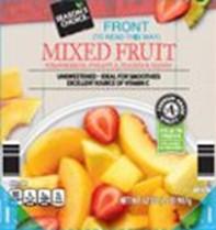 Image 19 - Labeling, Season’s Choice Tropical Blend and Mixed Fruit packaged in a 32-ounce plastic bag 