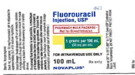 Bottle label, Fluorouracil Injection, NDC 63323-117-69