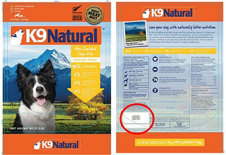 K9 natural hot sale frozen