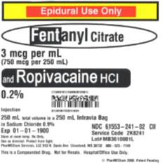 Service code 2K8241, 3 mcgmL Fentanyl Citrate and 0.2% Ropivacaine HCl (Preservative Free) in 0.9% Sodium Chloride.jpg