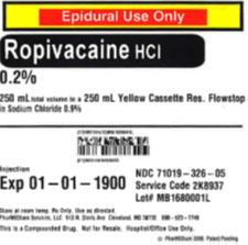 Service code 2K8937, 0.2% Ropivacaine HCl (Preservative Free) in 0.9% Sodium Chloride.jpg