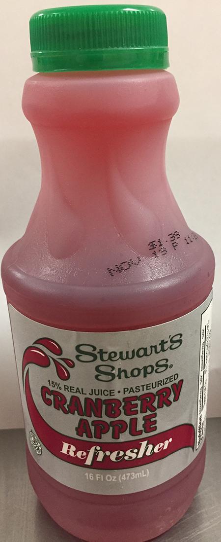 Stewart’s Shops Cranberry Apple Refresher, 16 oz.