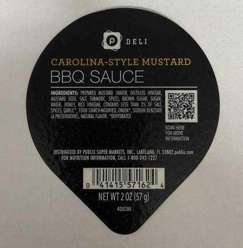 Publix Deli Carolina-Style Mustard BBQ Sauce