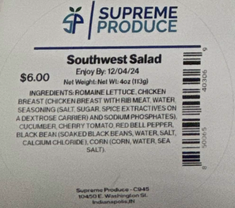 Southwest Salad 11oz, UPC 850065403069