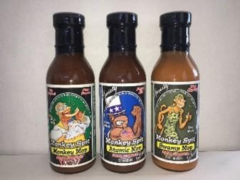 Image 1: Photographs of Monkey Spit BBQ Sauces, 12 oz.