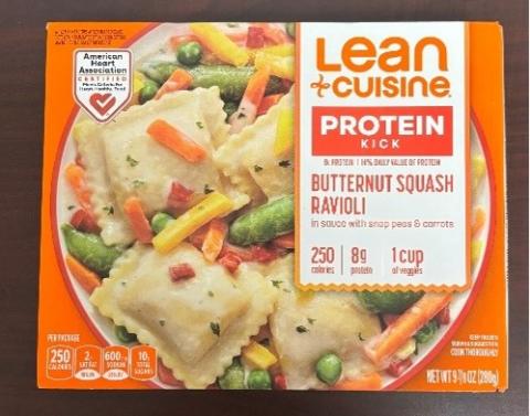 “Lean Cuisine Protein Kick Butternut Squash Ravioli”