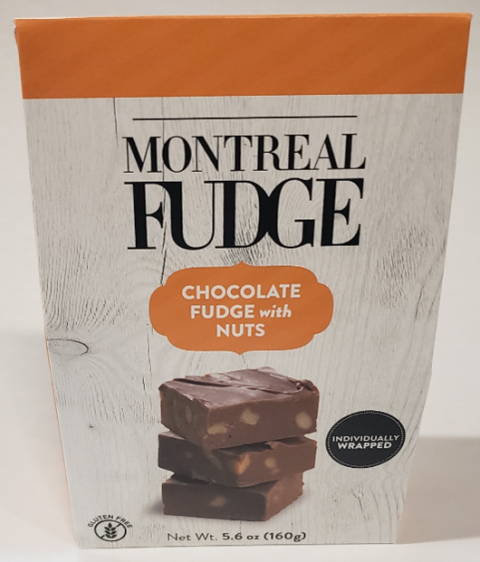 Image 1 – Labeling, Montreal Fudge, Chocolate Fudge with Nuts, Front of Package