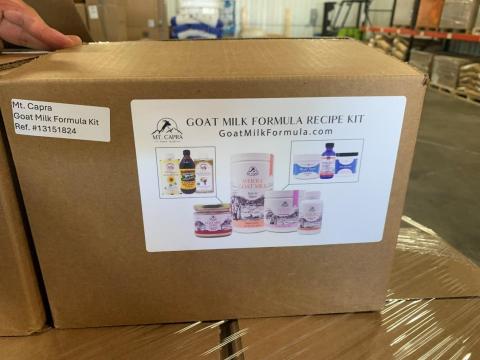 Image of Case, Mt Capra Goat Milk Formula Kit