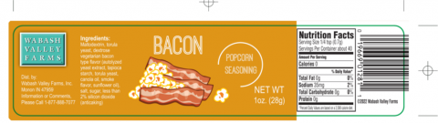 “Wabash Valley Farms” Bacon Seasoning Net Wt 1 oz