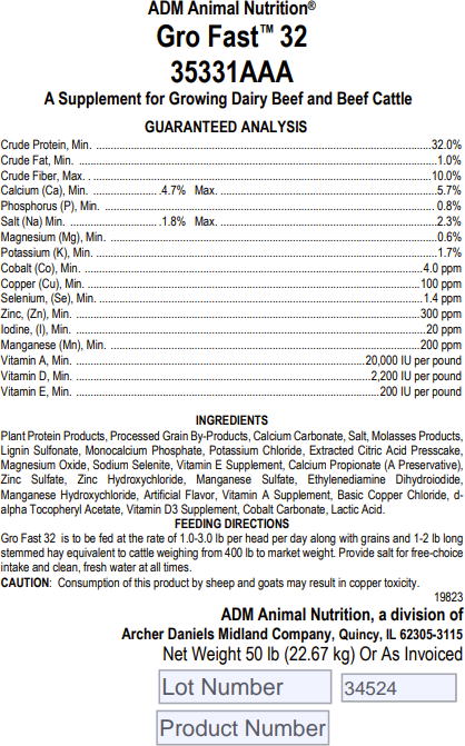 Image 1: Gro Fast 32, 50 lb.