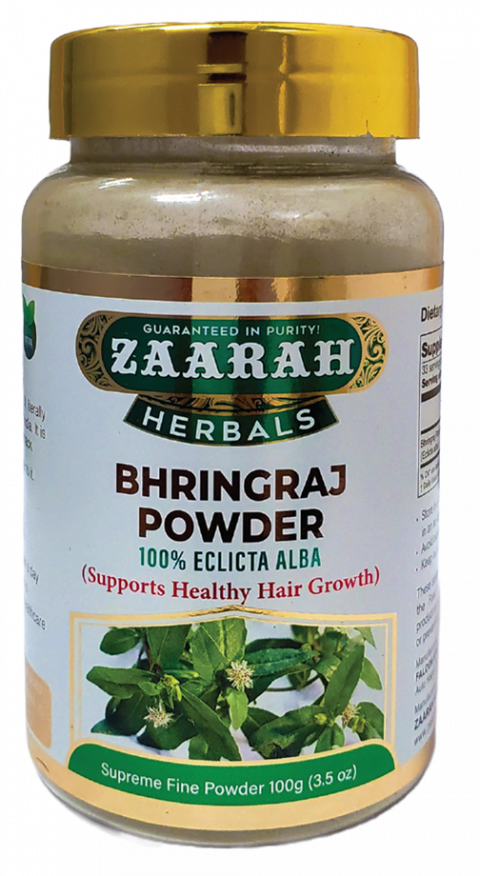 Image 1 – Labeling, Zaarah Herbals Bhringraj Powder