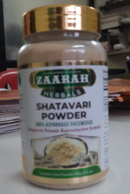 Image 2 – Labeling, Zaarah Herbals, Labeling, Front of Packaging, Shatavari Powder