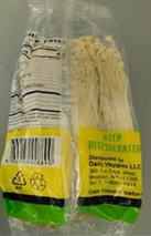 Image 2 – Labeling, Daily Veggies Enoki Mushrooms, back of package