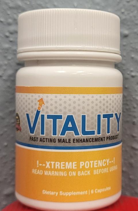 Image 3: Front label panel Vitality, 6 capsules