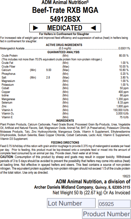 Image 4: Beef-Trate RXB MGA 54912BSX (Medicated), 50 lb.