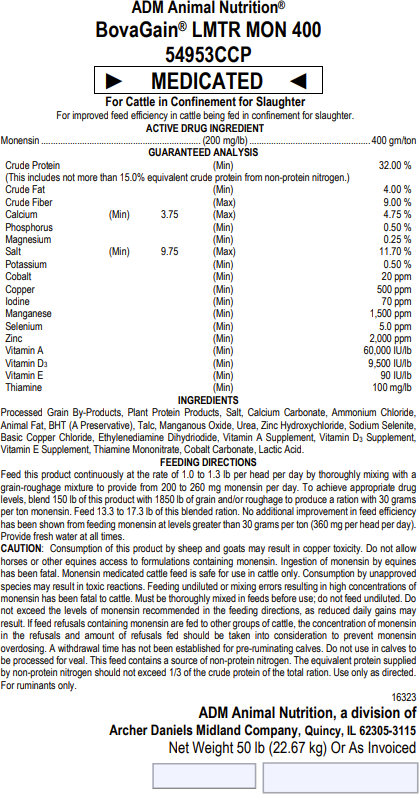 Image 5: BovaGain LMTR MON 400 54953CCP (Medicated), 50 lb.