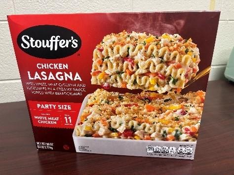 “Stouffer’s Chicken Lasagna”