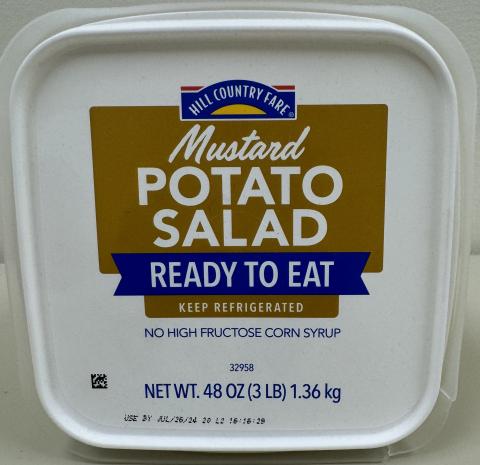 Reser s Fine Foods Announces Voluntary Recall of Hill Country Fare Mustard Potato Salad With a Use By Date of JUL 26 24 FDA