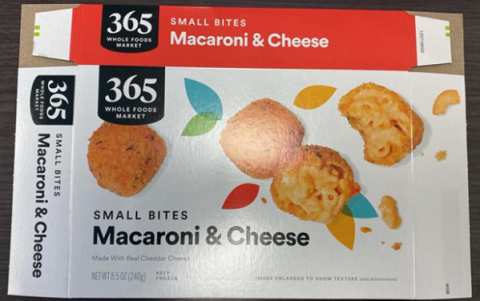 365 Whole Foods Market, Small Bites Macaroni & Cheese, Net Wt. 8.5 oz