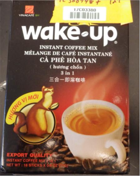 Image 2 - WAKE-UP Instant Coffee Mix, front label