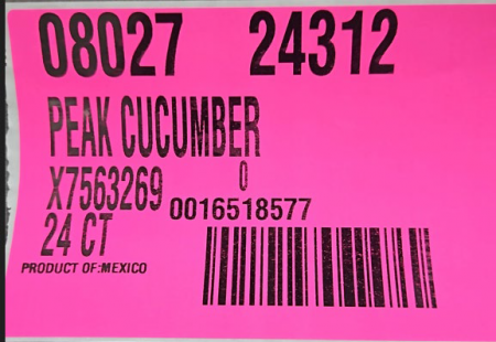 Peak Cucumber 08027 24312 