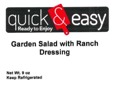 Quick & Easy Garden Salad with Ranch Dressing