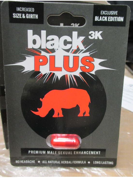 Public Notification Black 3K Plus Male Sexual Enhancement