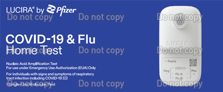 LUCIRA® by Pfizer COVID-19 & Flu Home Test, Results in 30 Minutes, First  and Only At-Home Test for COVID-19 and Flu A/B, Emergency Use Authorized