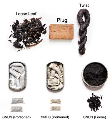 Smokeless Tobacco Products, Including Dip, Snuff, Snus, and